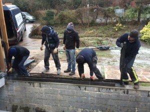 20150205 Balustrade install 1